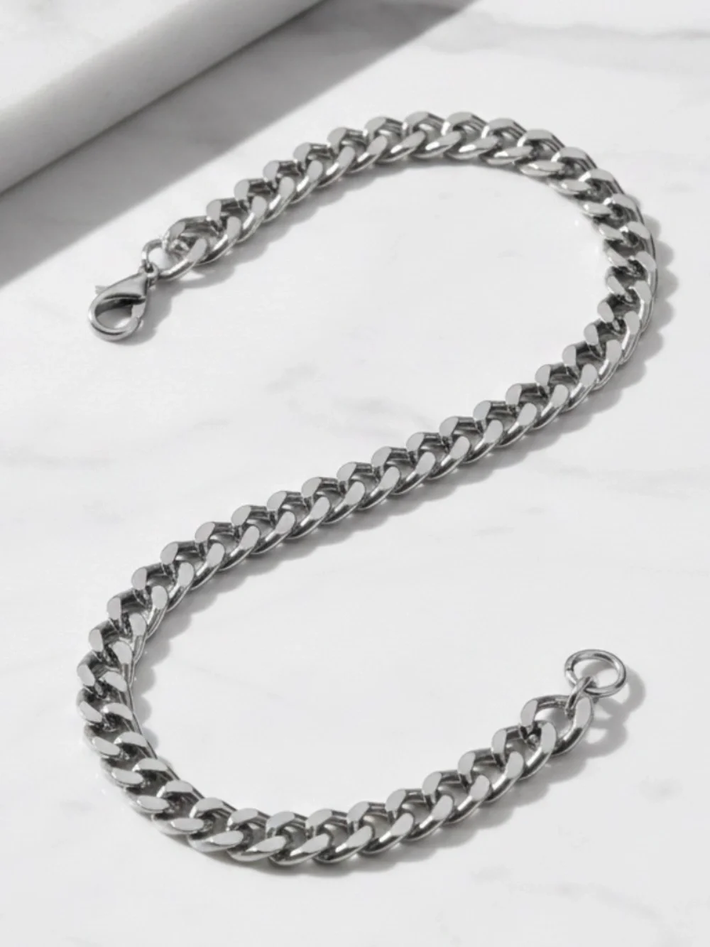 Mens Stainless Steel Chain Link Bracelet